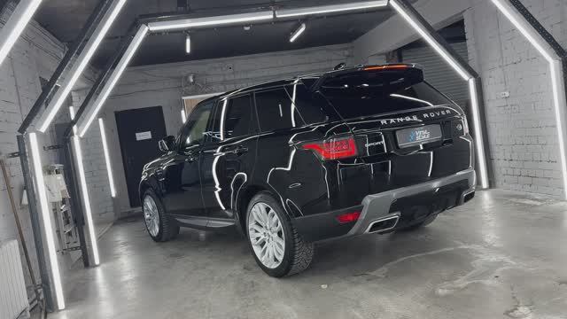 Полировка кузова автомобиля с нанесением керамики - Range Rover Sport смотреть онлайн
