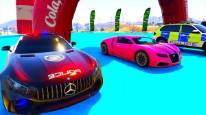 Цветные мультяшные забавные полицейские машинки для детей и малышей. Мультики про машинки.