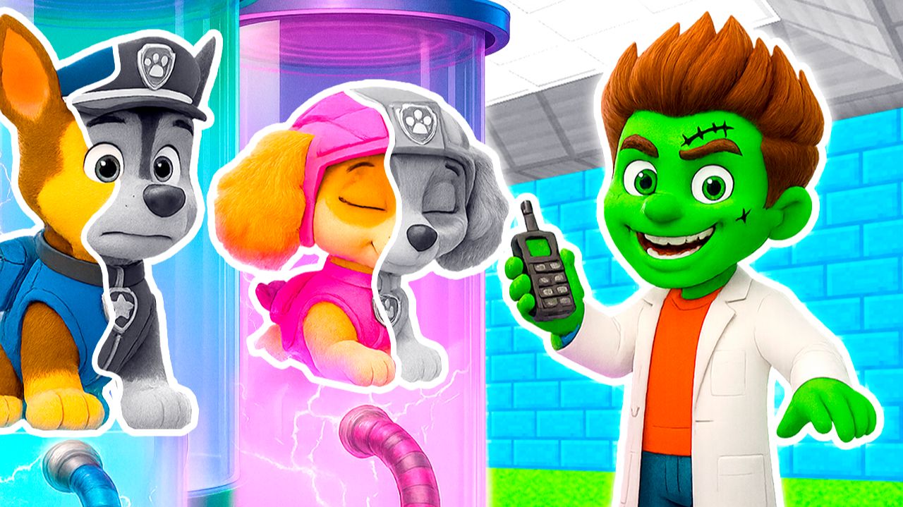 ЗОМБИ РАЙДЕР БЕЗУМНЫЙ УЧЁНЫЙ УКРАЛ ЦВЕТА у ЩЕНЯЧИЙ ПАТРУЛЬ в МАЙНКРАФТ