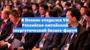 Российско-китайский энергетический бизнес-форум открылся в Пекине