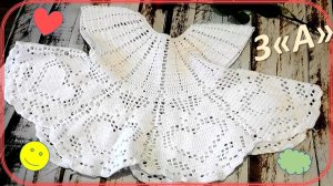 ОТДЕЛЕНИЕ РУКАВОВ // КОКЕТКА-1 ДЛЯ ПЛАТЬЯ "СНЕЖИНКА" ДЕВОЧКЕ 2-х ЛЕТ // КРЮЧКОМ // ЧАСТЬ 3"А" 💖🌞👧