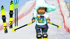 ВЫПАЛ СНЕГ❄? ВСТАЕМ НА ЛЫЖИ 🎿 ЛАЙФХАК для кукол Барби ЛОЛ лыжи с палками как сделать своими руками