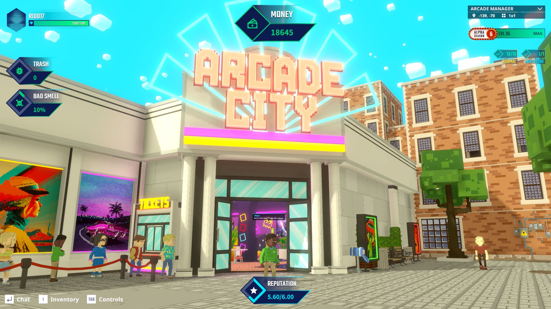 The Sandbox Game AS6 - Arcade Manager