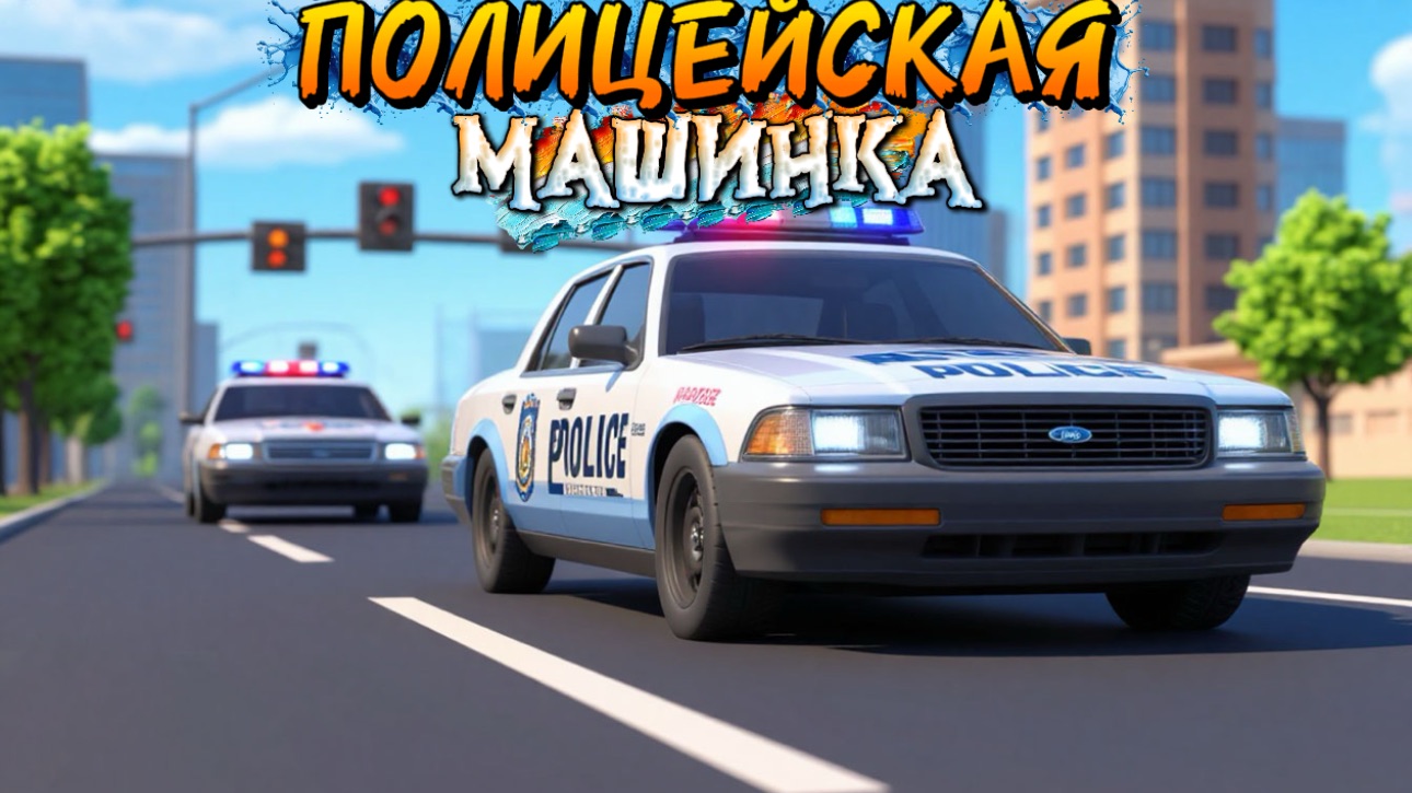Полицейская Машина , мультфильмы для детей