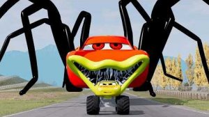 Эпический побег из Зомби-Пожирателя Молний Маккуина, Пожирателя Тракторов, Пожирателя Пожарных Машин