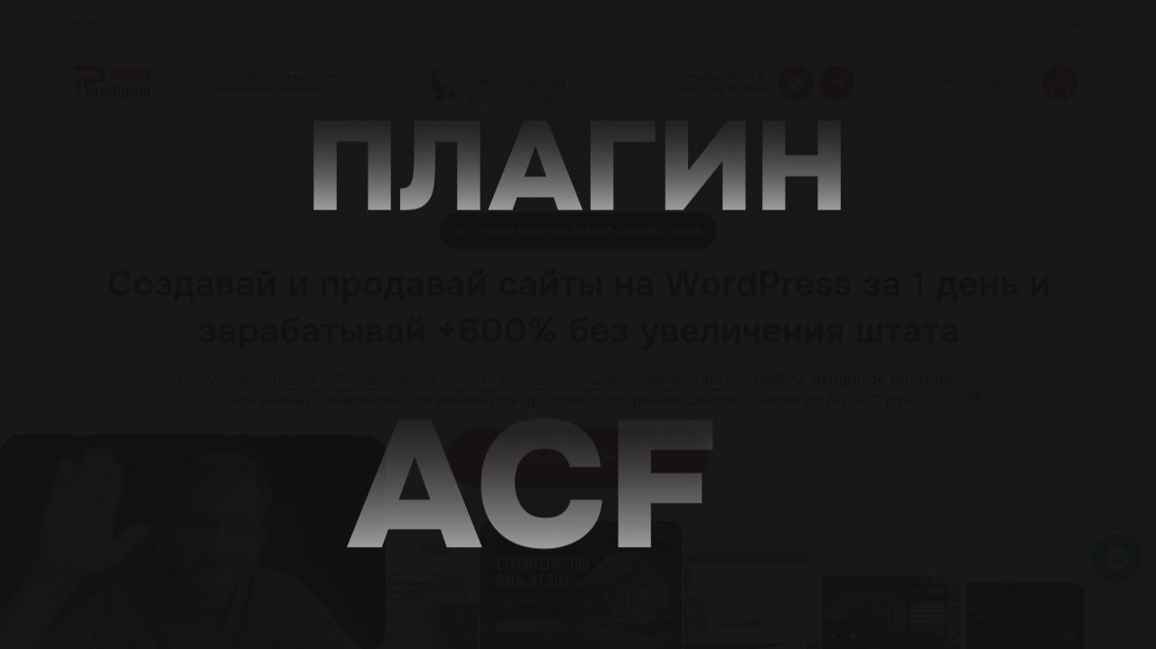Плагин ACF смотреть онлайн