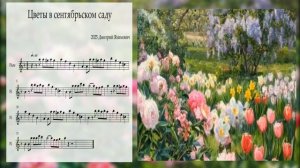 Цветы в сентябрьском саду