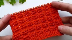 Как связать простой красивый узор спицами для пледов и ковриков? Пошаговый мастер-класс