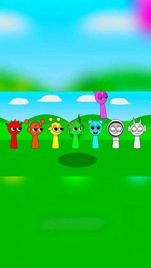 Sprunki Incredibox Pinki Sing The Color Mixing Song🌈🎵 #sprunki #incrediboxsprunki #animation