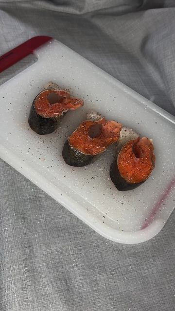 Стейки форели в аэрогриле