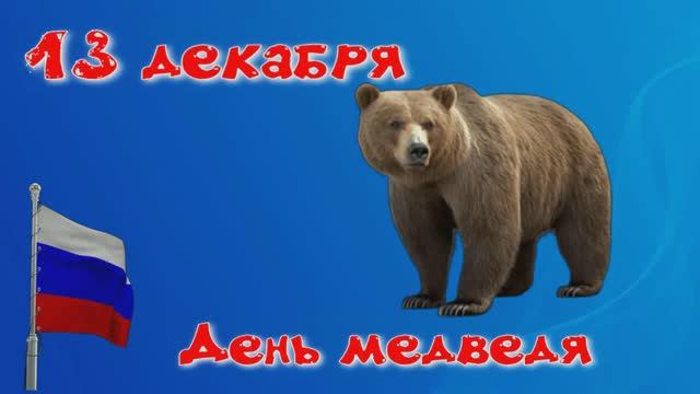 13 декабря день медведя. Интересные факты о медведе. смотреть онлайн