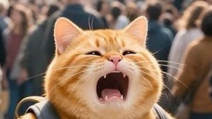 Мультфильм : Приключения  рыжего  толстого кота.