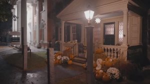 Прогулка дождливой осенней ночью по Вудстоку, штат Вермонт ☀️ ☀ - Новая Англия 4K