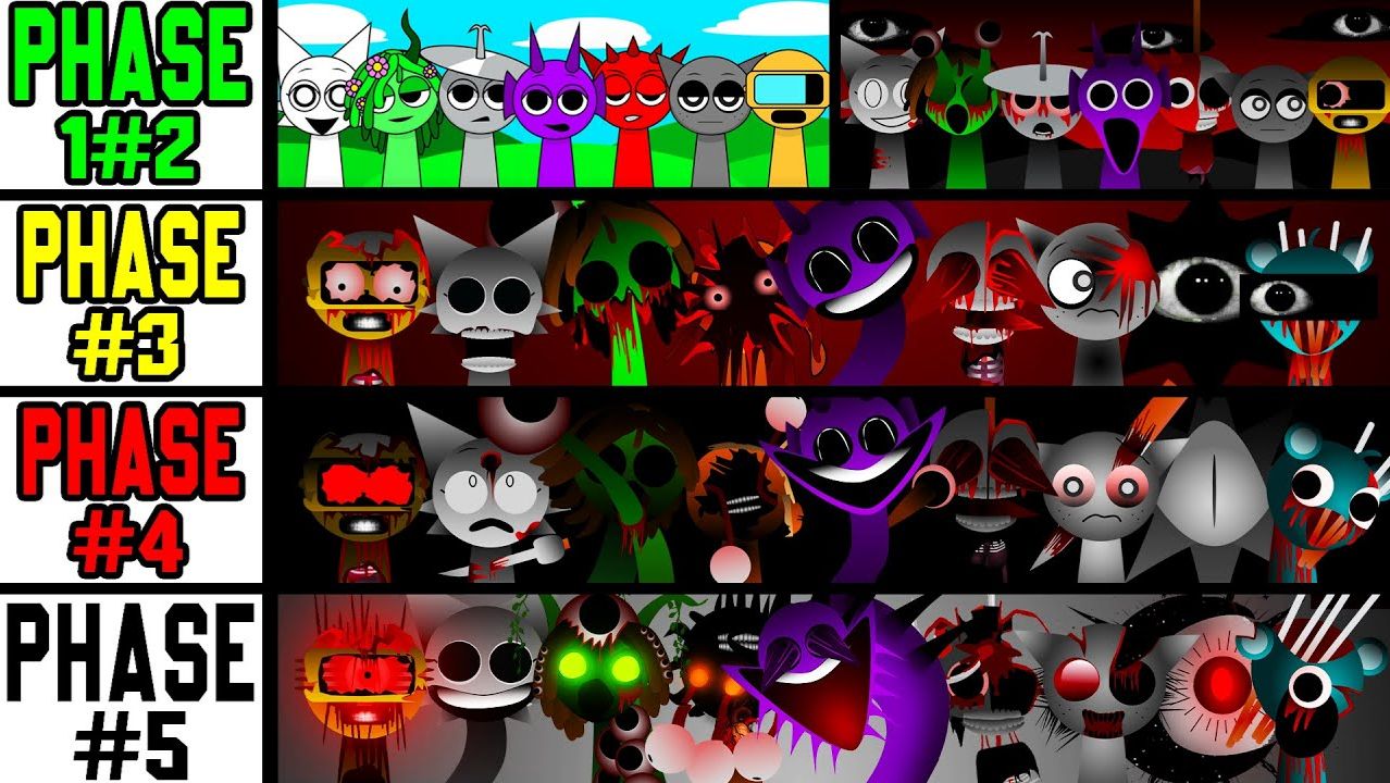 SPRUNKI: МИКС ФАЗ! ⚔️ 1 VS 2 VS 3 VS 4 VS 5 — КТО ЗАЖЖЁТ ЯРЧЕ? 🎧🔥👑 смотреть онлайн