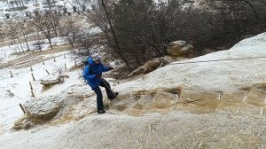 Спуск с горы Кольцо с инструктором - горным гидом, окрестности Кисловодска