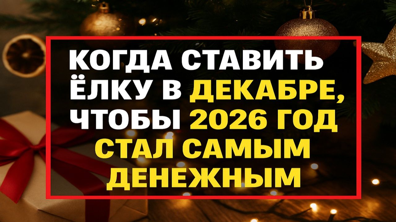 Выбираем день для ёлки: какие даты в декабре делают 2026 год удачным смотреть онлайн