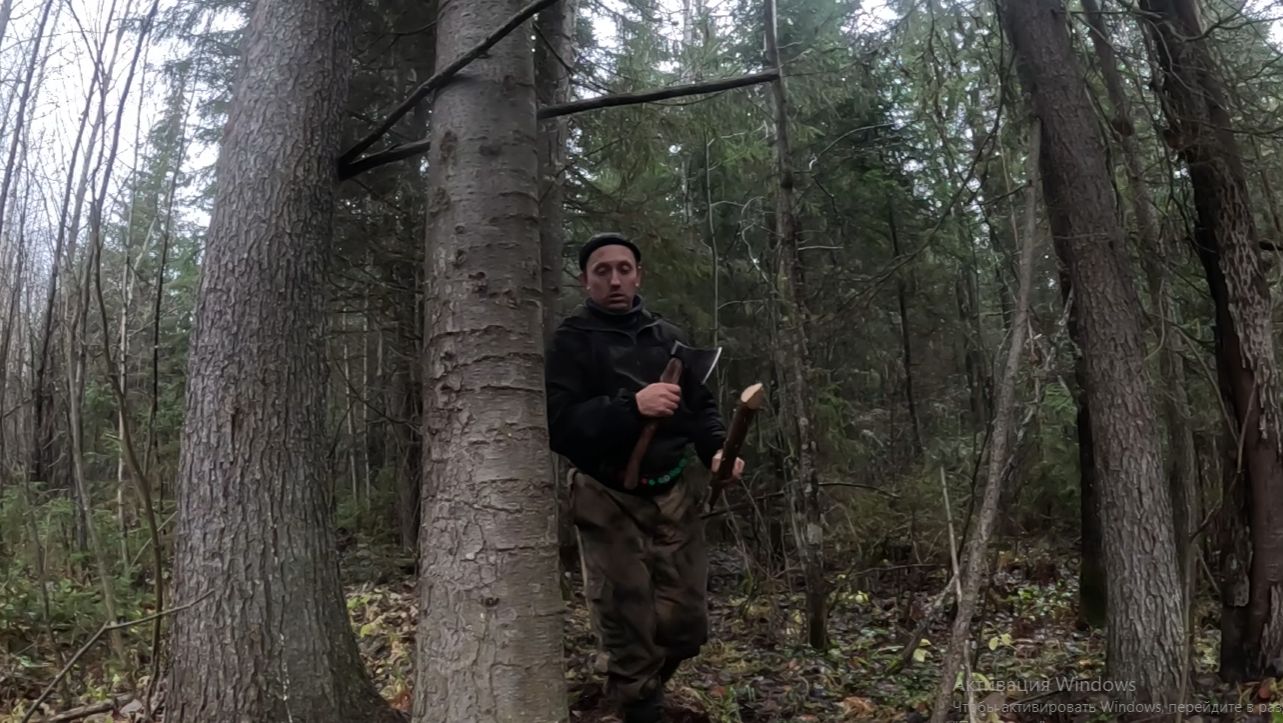 Промысловая охота на куницу! Почистил первый путик! Самодельный манок на рябчика... смотреть онлайн