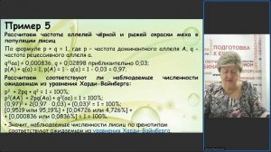 Решение задач ЕГЭ по биологии на применение закона генетического равновесия Харди-Вайнберга