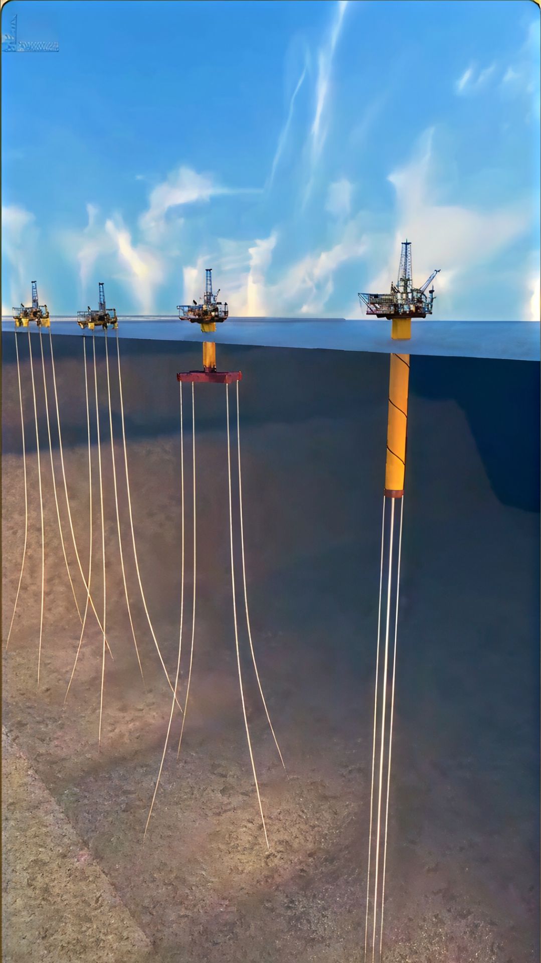 Как строят морские нефтяные вышки и как они держатся на плаву🚣