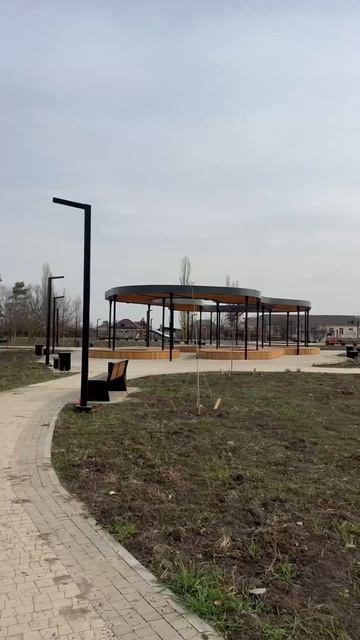 Завершение строительства парка в х. Новоукраинском