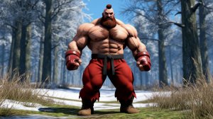 Зангиев в детстве кушал творог - теперь гнёт соперников в бараний рог! Street Fighter II (SNES).