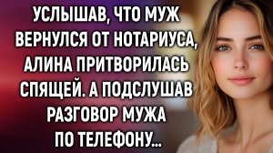 Услышав, что муж вернулся от нотариуса, Алина сделала вид, что спит. А едва прислушавшись…