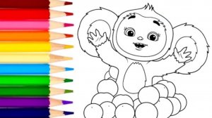 Чебурашка раскраска | Видео для детей | Мультики с игрушками