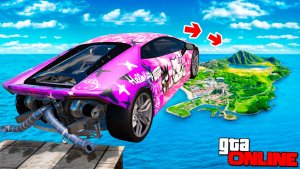 Как далеко чит тачка улетит с огромного трамплина в ГТА 5 Моды? Обзор мода в GTA 5 Online