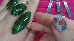 Каменная лавка( кольца распродажа, наборы в нейзильбере, серьги 2 часть)