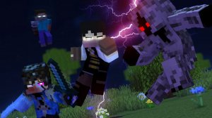 «Black and Blue» - A Minecraft Music Video Rain and JeffVix vs Entity 303 (Part 2)