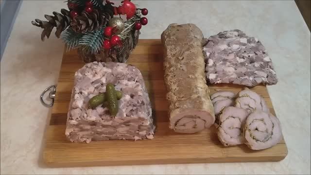Мясные блюда на праздничный стол. МЯСНОЙ РУЛЕТ в духовке.ЗЕЛЬЦ В ДОМАШНИХ УСЛОВИЯХ смотреть онлайн