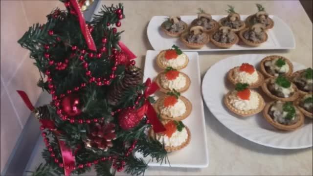 Холодные и Горячие ЗАКУСКИ в тарталетках.Быстрые Закуски.ЗАКУСКИ на Праздничный стол смотреть онлайн
