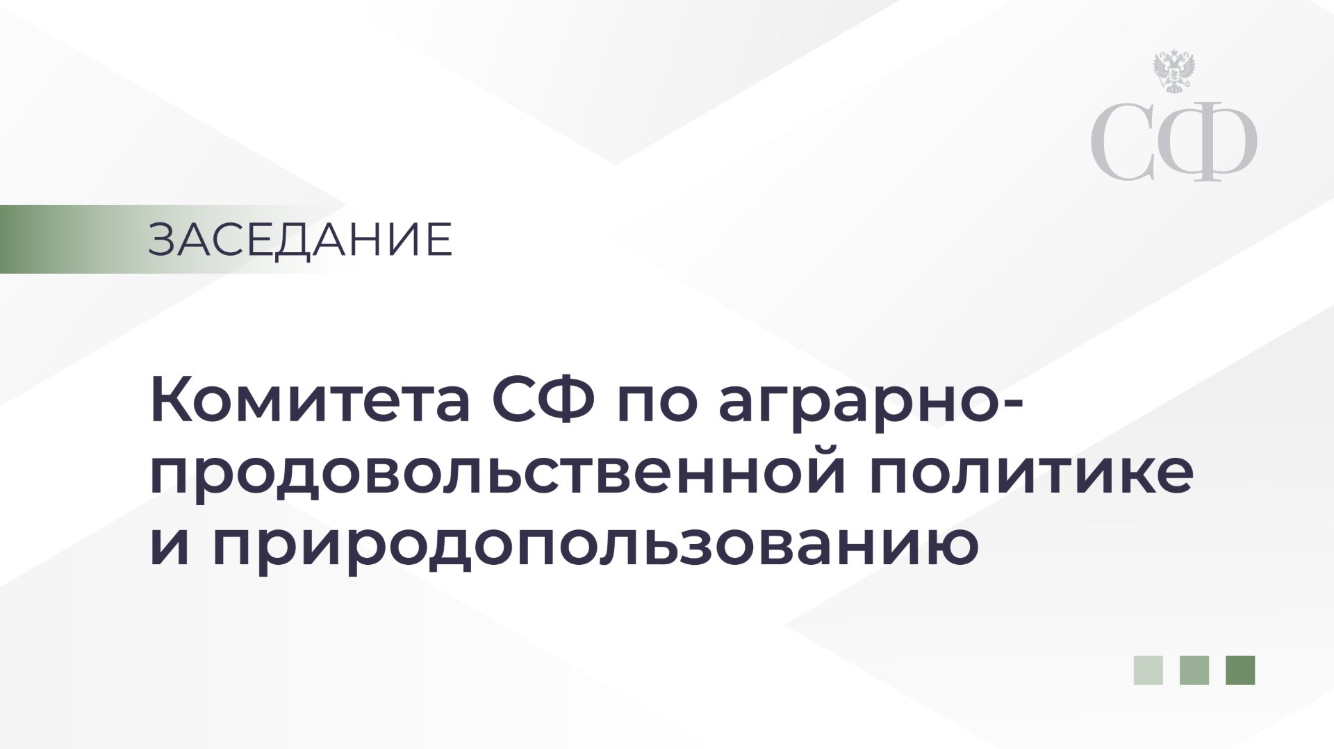 Расширенное заседание Комитета СФ по аграрно-продовольственной политике и природопользованию смотреть онлайн