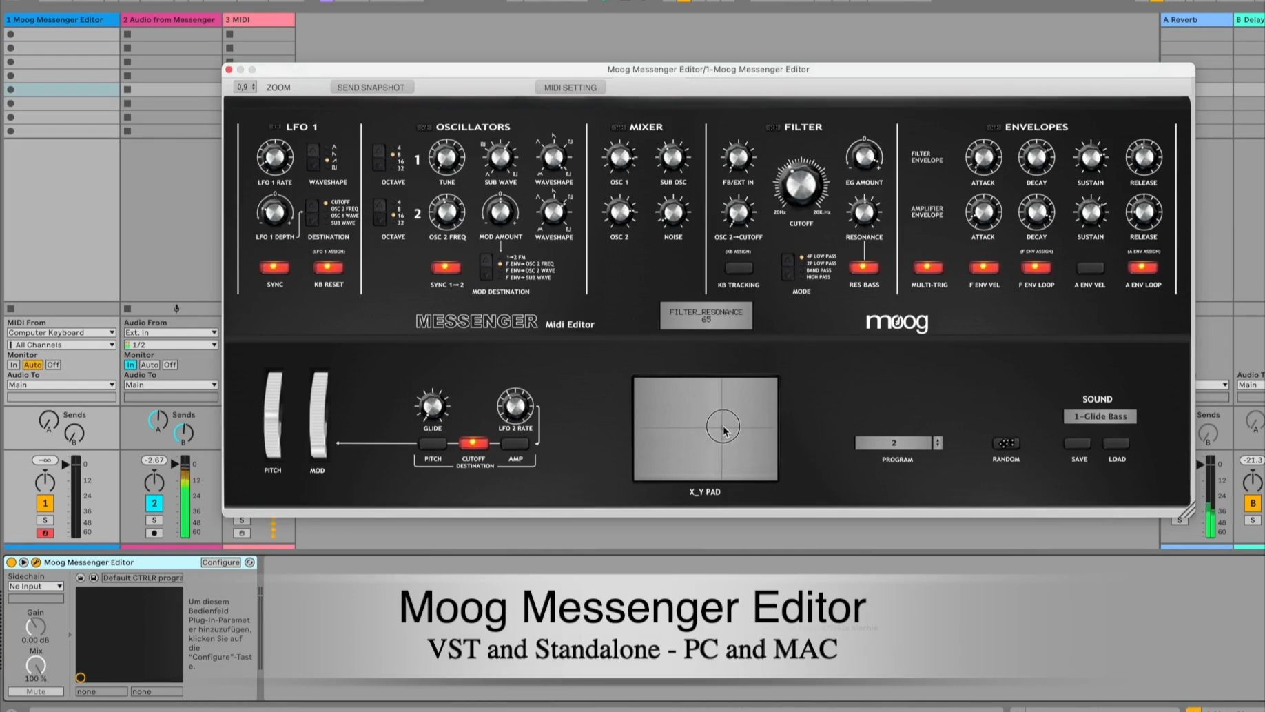 Momo Müller Moog Messenger Editor