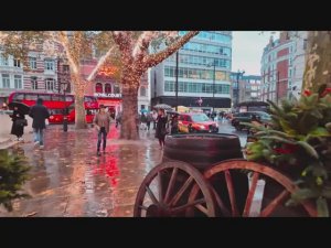 ЛОНДОНСКОЕ РОЖДЕСТВО 2025 🎄🌧️ Прогулка под дождём в Челси