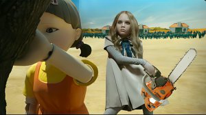 Мэган в Игре кальмара. M3GAN dance in Squid Game