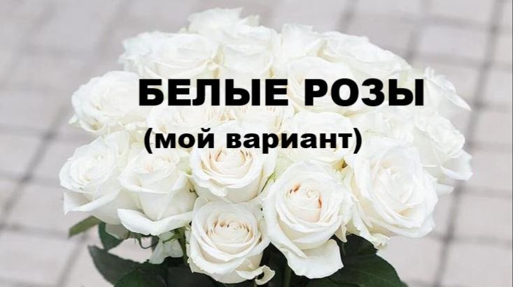 БЕЛЫЕ РОЗЫ (мой вариант) //АВТОРСКАЯ ПЕСНЯ // смотреть онлайн