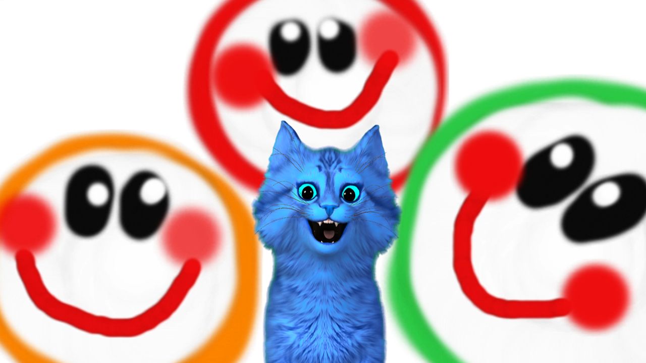 КОТЁНОК АЛЬБО РИСУЕТ ПОЗИТИВ ТРИ КОТА 🐱 ДЕТСКАЯ РАЗВИВАЮЩАЯ ИГРА смотреть онлайн