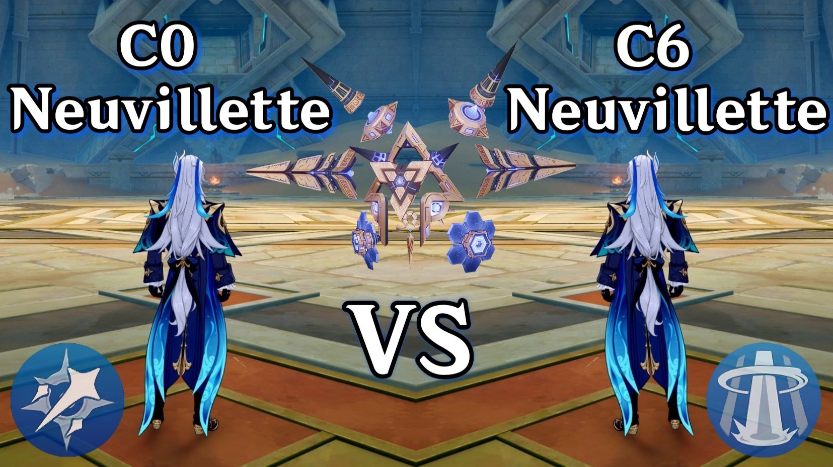 C0 vs C6 Нёвиллет 💧 Сила Гидро без границ | Genshin Impact