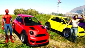 Человек-паук и Супергерои на маленьких машинках для детей. Мультик для малышей. Мультики про машинки