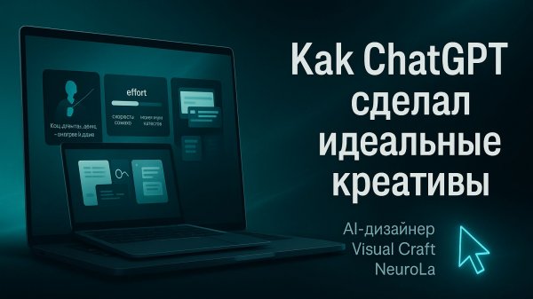 Как ChatGPT за 3 минуты делает картинку с текстом для Telegram (бот GPTs Visual Craft NeuroLa)