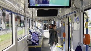 Проект "Трамваи Санкт-Петербурга" Новинка! Трамвай 71-628-02. Обзор трамвая 8 серия.