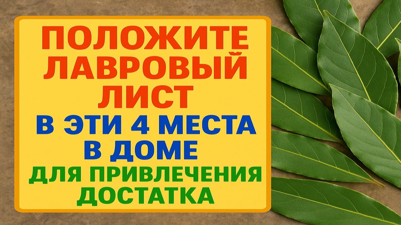 4 места в доме, куда нужно положить лавровый лист, чтобы деньги шли. Приметы смотреть онлайн