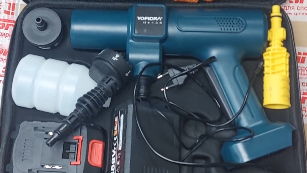 Год пользования YOFIDRA Аккумуляторная мойка высокого давления смотреть онлайн