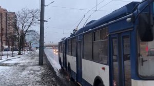 «Уже история» Старый Петербургский троллейбус уходит в прошлое.#троллейбусное
