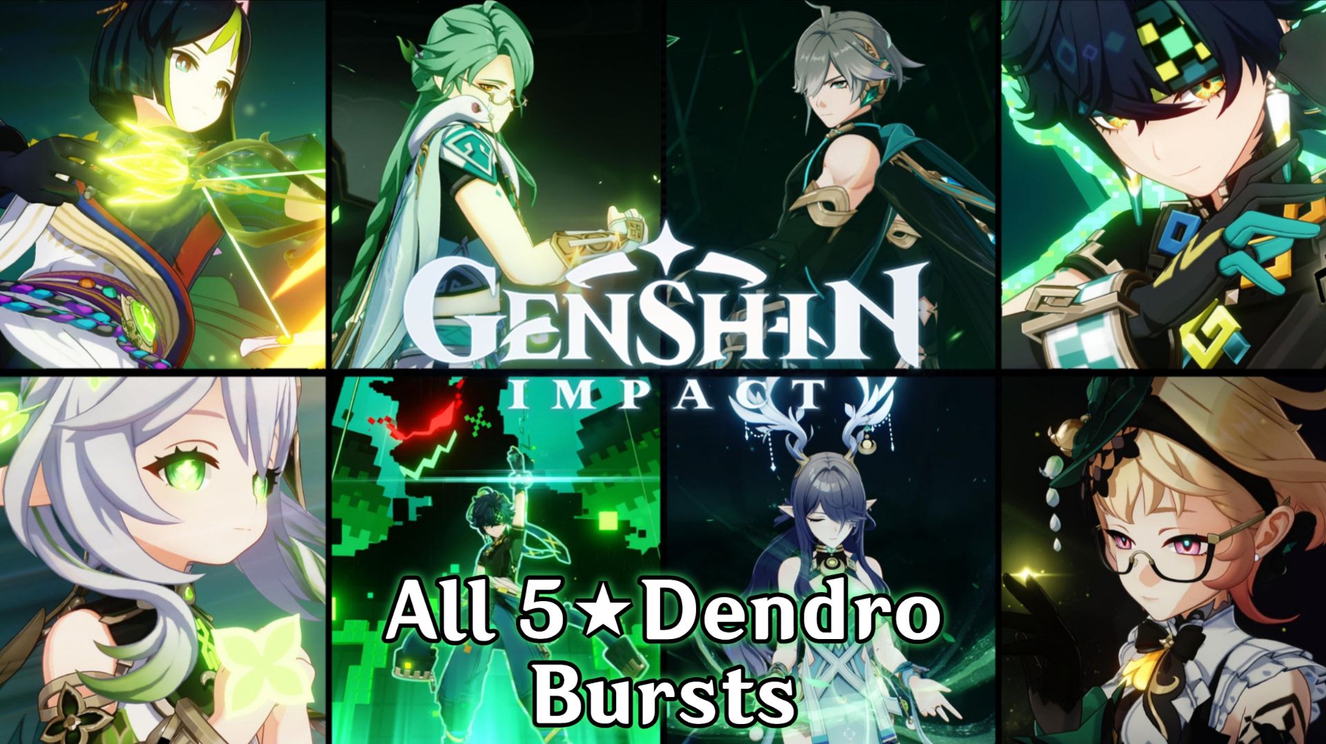 Все ульты Дендро-персонажей ⭐⭐⭐⭐⭐ | Genshin Impact (Коллекция версии 6.0) 🌿