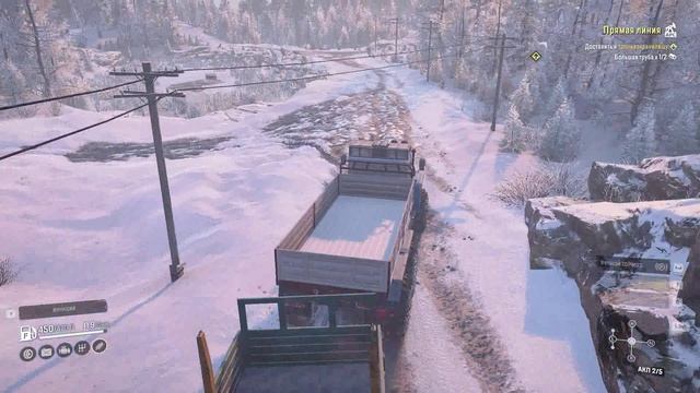 SnowRunner. Амур. Река Урска. Контракт "ПРЯМАЯ ЛИНИЯ" смотреть онлайн