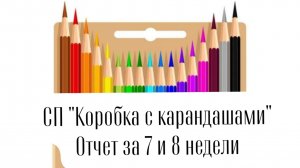 СП «Коробка с карандашами» отчет за 7 и 8 неделю
