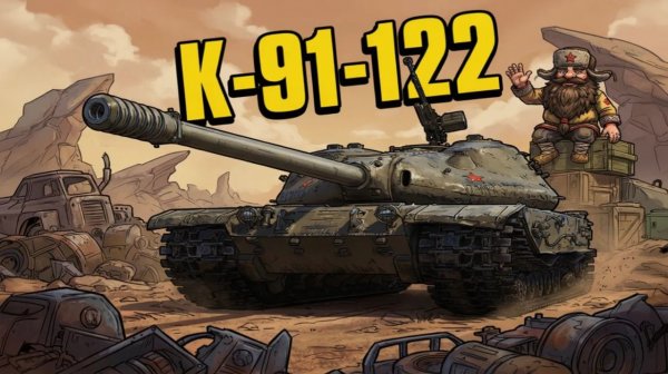 К-91-122 - Фармер 9 уровня с хорошим убоем! #whinemachine #worldoftanks #миртанков