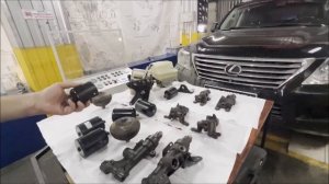 Ремонт гидроподвески Lexus LX570   (Часть 1)
